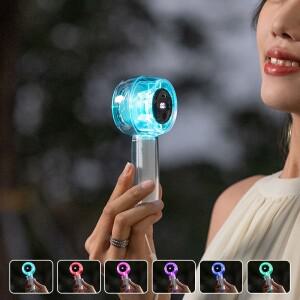 새로운 1800 mAh 속도 휴대용 터보 미니 전기 팬 소형 USB 빛