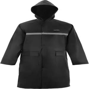 VUVEA 남성용 레인 재킷 및 폰초 롱 레인코트 방수 후드 레인웨어 경량 아웃도어