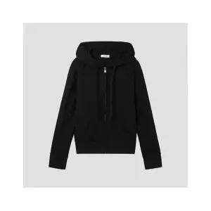 여성 밴딩 슬랙스 오피스룩 출근룩 바지 [ ] 코튼 혼방 베이직 후드 집업_SWJTSP12040_BK