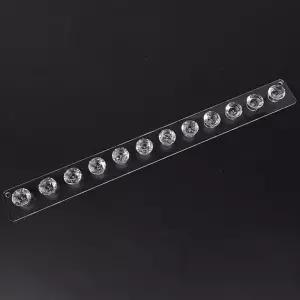 투명 아크릴 목걸이 거치대 후크 액세서리 걸이 12칸