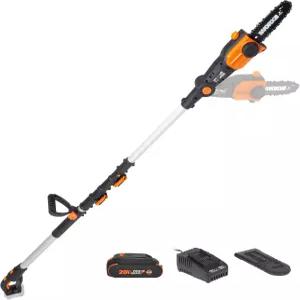 Worx Nitro 20V 8 무선 극 전기톱 2.0Ah 배터리 및 충전기 포함 WG349