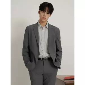 매장정품 BEANPOLE 빈폴 26SS 시어서커 솔리드 셋업 재킷 - 그레이(BC6311C533) 1416507