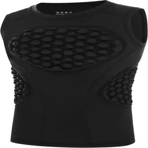 블루 유소년 야구 가슴 보호대 패딩 압축 민소매 셔츠 리브 하트 흉골 소프트볼 축구