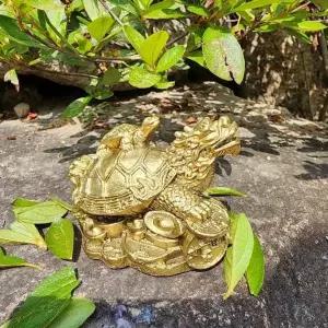 장수 부귀영화 풍수소품 청동 용귀 용거북 거북이