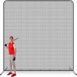 소울첸 I 야구 스크린 10 x 소프트볼 투구 네트 1.5 스틸 프레임 사각 배팅 휴대용 가방 케이지 뒷마당