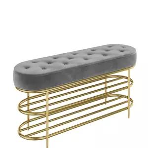 북유럽 현관의자 벤치형 벨벳 신발장 정리대 소파 보관함