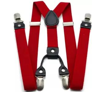 멜빵 클래식 바지 스트랩 브레이스 탄성 벨트 클립