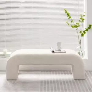 양털벤치의자 소파 뽀글이 벤치 카페 침실