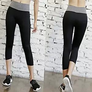 [라일리여성의류] Rly 7부 팬츠 운동복 레깅스 헬스 투톤 트레이닝 여