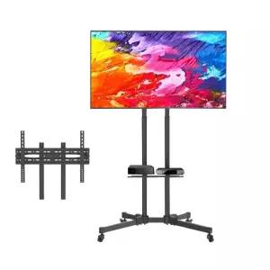 이동식 TV 거치대 무빙 티비 모니터 다리 선반 브라켓 아트 이젤 높이 레오 대형