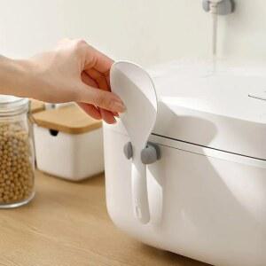 쌀 숟가락 홀더 실리콘 보관함 주방 벽걸이 형 밥솥 숟가락 선반 배치