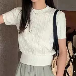 [라일리여성의류] Rly 정장 오피스룩 여성니트 니트티 카라넥 코디 봄