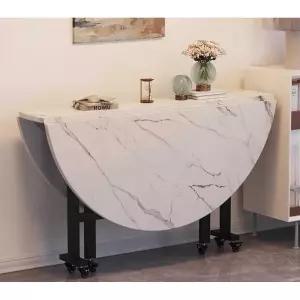 공간활용 접이식 원형 간이 테이블 라운드 폴딩 1200 바퀴달린 원탁