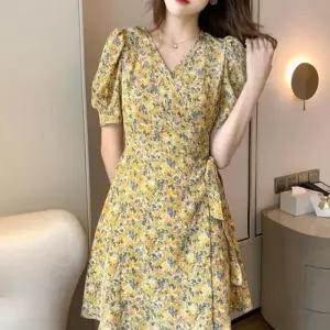 [라일리여성의류] Rly 플라워 랩 원피스 봄여름 투웨이 스커트 꽃무늬