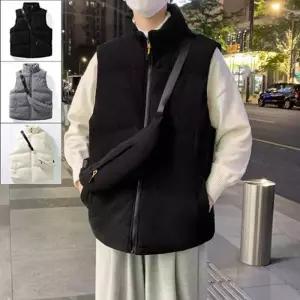 [라일리의류] Rly 패션 플리스 레이어드 캐쥬얼 조끼 스타일 남자조