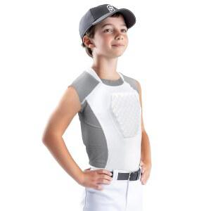 스포츠 무제한 다이아몬드 쉴드 유소년 야구 가슴 보호 셔츠 하트 가드 흉골 패딩 소프트볼 소녀