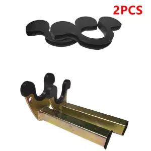 1쌍 범용 미끄럼 방지 고무 오토바이 바이크 스탠드 휠 지지대 프레임 스윙 암 리프트 삼각대 훅 액세서리