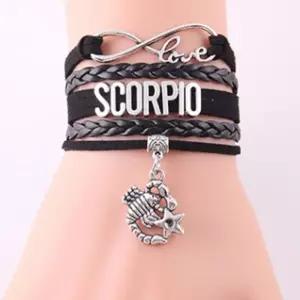 [라일리쥬얼리] Rly 가죽팔찌 전갈자리 손목팔찌 여자팔찌 독특한악세사