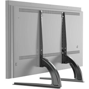 32~75인치 스크린 TV용 범용 테이블 탑 스탠드 마운트 베이스 3레벨 높이 조절 가능 다리 최대 VESA 600x40