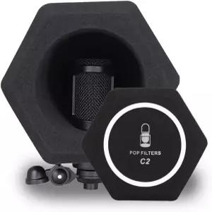 마이크 팝 필터 윈드 실드 어쿠스틱 레코드 스튜디오 사운드 흡수 폼 보컬 아이솔레이션 볼