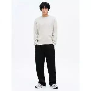 8SECONDS 니트지 팬츠 블랙