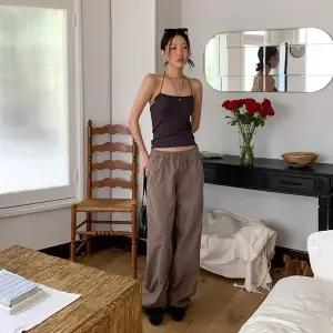 [신세계라이브쇼핑][옷자락] 여자 유니크 홀터 더블 스트링 잔골지 민소매 티셔츠