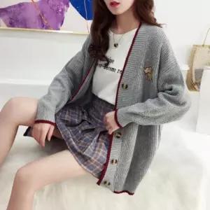 [라일리여성의류] Rly 루즈핏롱 롱가디건 여자가디건 여자 롱니트 오버핏