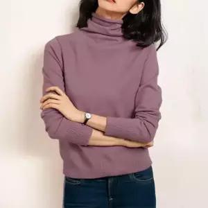 [라일리여성의류] Rly 가을 모임 브이넥 티셔츠 티 대학생 터틀넥 롱