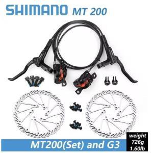 Shimano MTB 유압 디스크 브레이크 MT200 BR BL 산악 자전거 160mm 로터 캘리퍼스 사이클링 부품