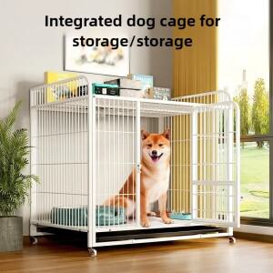 중형견 및 두꺼운 사각 강철 파이프 다리미 개집