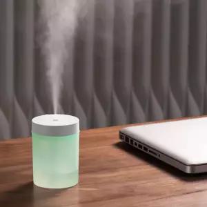 사무실 책상 침실 탁상용 컴펙트 LED 무드등 저소음 미니 가습기
