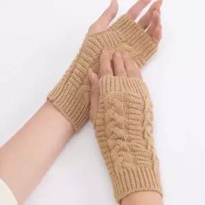 꽈배기 니트 핸드 워머 겨울 손등 암 워머 손토시 블랙