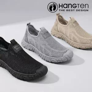 [행텐] 남성용 메쉬 슬립온 운동화 통풍 신발 여름 워킹화 경량 쿠션 캐주얼화 데일리화