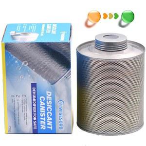 위저브 750그램 총기 안전 제습기, 재사용 가능한 캐니스터 건조제 충전식 1.65파운드, 실리카겔 주황색에서 녹색으로 표시, 1팩 포장