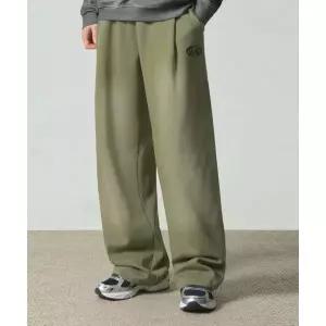 DIMITRI BLACK VLAD 원턱 피그먼트 페이드 워싱 스? 팬츠_올리브