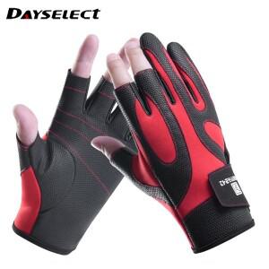 미끄럼 방지 내마모성 장갑 야외 스포츠 낚시 양털 쇼 세 손가락 Luya 가을 겨울