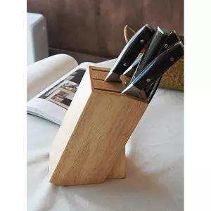 가정 업소용 식도 가위 스탠드 우드 칼집 식칼거치대 부엌칼꽂이 칼받침 수납함