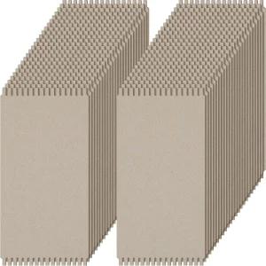 헤노이소 48개 판지 직조 초보자를 위한 골판지 와이드 노치 보드 재봉 코바늘 바구니 주얼리 아트 공예품