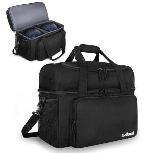 볼 홀더가 있는 골로니 2볼 볼링백 - 남성 사이즈 16 및 액세서리까지 볼링화에 맞습니다