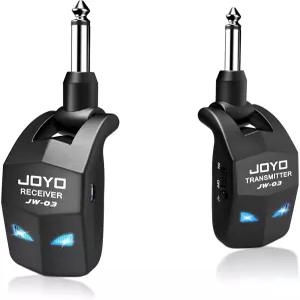 기타 베이스 전기 악기를 위한 JOYO 2.4GHz 무선 시스템 4채널 충전식 오디오 송신기 수신기 JW-03