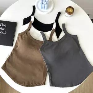 기본 데일리핏 슬림핏 밑단 라운드 캡나시 티셔츠 zRL8+6Iiy