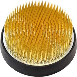 일본 바겐 2299 이케바나 꽃병 꽃꽂이 황동 핀 바늘 홀더 지름 4-1/8인치