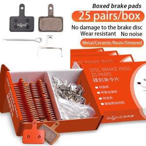 25 쌍 MTB 자전거 디스크 브레이크 패드 수지/금속/세라믹 도로 유압 범용 Shimano SRAM AVID ZOOM B01S