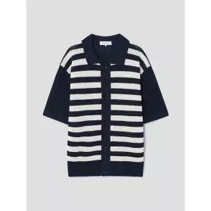 매장정품 빈폴 BEANPOLE MEN 마린 크로셰 반소매 가디건 카디건 - 네이비 250530