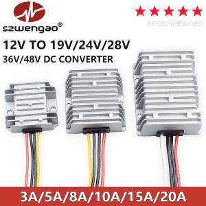 12V ~ 19V 24V 28V 36V 48V 신뢰할 수있는 DC-DC 부스트 컨버터 3A 5A 8A 10A 20A 전압 레귤레이터 자동차