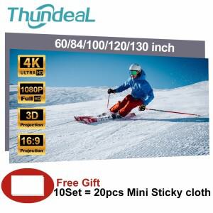 프로젝터 스크린 패브릭 60 84 100 인치 XGIMI Xiaomi DLP 커튼 용 반사