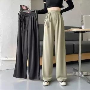 [라일리여성의류] Rly 면접 일자팬츠 슬랙스팬츠 와이드 오피스룩 절개