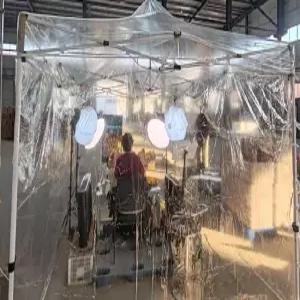 투명텐트 부스 방풍 야외 3X4.5m 임시 캐노피 천막