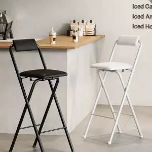 사각 원형 홈바 접이식 우드 바체어 편한 의자 키높이 대기 간이의자 60cm 카