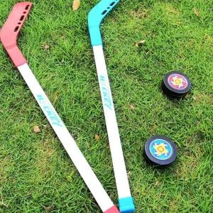 연습용 아이스 하키 교육용 스틱 입문용 퍽 포함 하키채